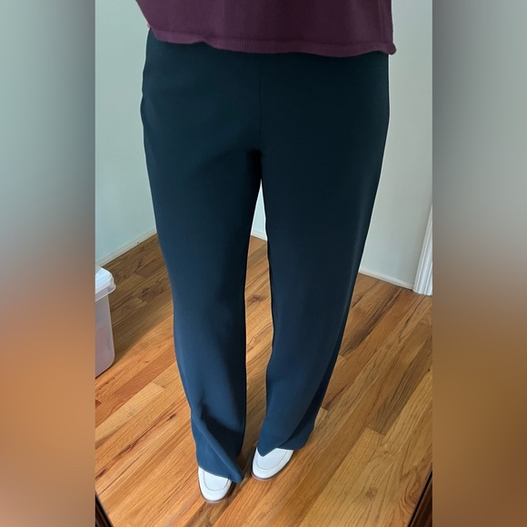 Vintage Jones New York Forest Green Wide Leg Pants Size 10 - Picture 12 of 14